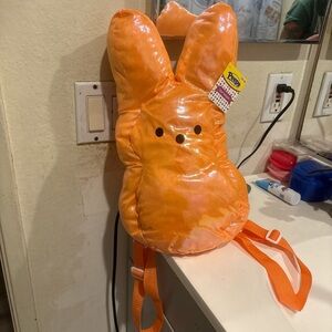 Orange Peeps Bunny Backpack